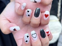 ア―ジュポシェフリル 天神西通り店(age poche Frill)/ハートネイル