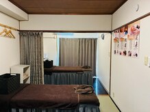 元気館の雰囲気（足ツボマッサージやヘッドマッサージとの組合せコースもご用意。）