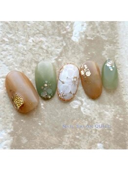 ネイルサロン クイル(QUILL)/8月アースカラー(2)