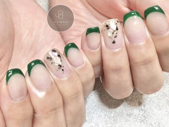 ジーエスネイル(GS NAIL)/グリーンフレンチ