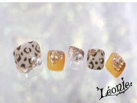 フットレオパードデザイン