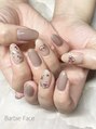 バービーフェイス 恵比寿(Barbie Face) 大人可愛い　ハート　押し花