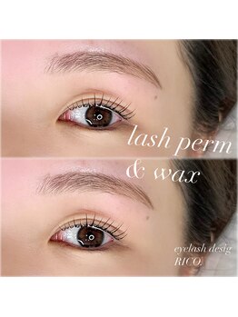 アイラッシュデザインリコ(eyelashdesign RICO.)/眉毛WAX & まつ毛パーマ