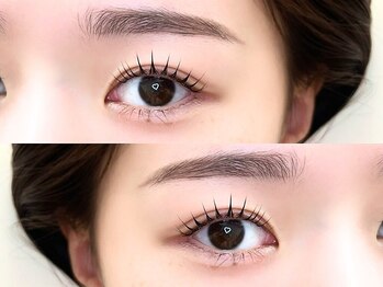モストアイズ 町田(most eyes)の写真/アイブロウWAX+間引き＋まつげパーマ/パリジェンヌ¥8900★店内は居心地の良い半個室でゆっくり過ごせる◎
