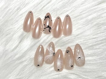 リリービューティーネイル(Lily beauty nail)の写真/【豊富な定額デザインで私らしく】人気のマグネットネイルやミラーネイルを取り入れたデザインがお手頃に◎