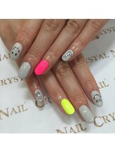 クリスタルネイル ゆめタウン博多店(CRYSTAL NAIL)/ネオンカラーネイル