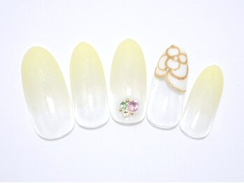 ワンネイル(ONE NAIL)/＃カメリア＃お花＃シンプル