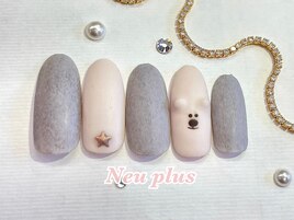 定額￥6300　くまネイル