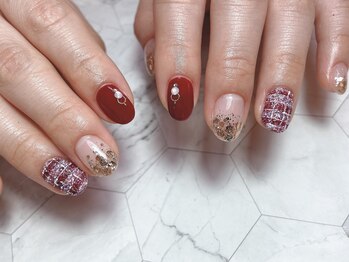 シキナ(shikina)/ツイード　グラデーション　冬