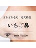 いちご鼻が気になる毛穴ごっそりコース（60分）¥5500
