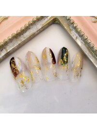 秋色ネイル