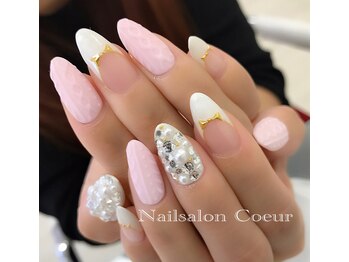 ネイルサロン クール(Nailsalon Coeur)/ニットネイル フレンチ