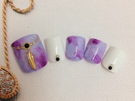 パープルフットネイル