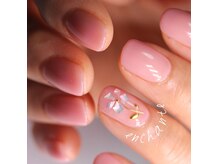 アンジャルダン ネイル アンシャンテ(unjardin NAIL enchante)の雰囲気（ショートネイル派もワンポイントネイルで心きらめくネイルを♪）