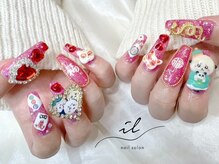 イル 神戸店/キャラクターネイル×中華パーツ