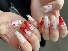ハート×キャラクターネイル