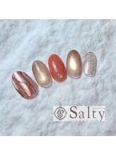ネイルアンドアイラッシュサロン ソルティ 寺田町(salty)/３月４月選べるデザイン(MAG)