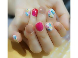 アンティークフラワーnail