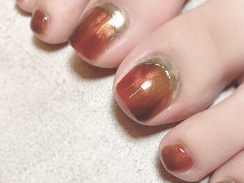 ネイルマジック 仙台一番町店(NAIL MAJIC)/ミラーフレンチFOOT☆オーダー