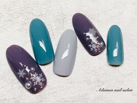 雪の結晶ネイル
