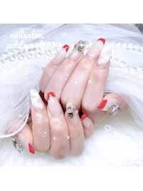 キラキラ卒業式袴ネイル