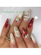ネイルサロン クール(Nailsalon Coeur)/クリスマスネイル チェック柄