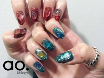 アオ 渋谷(ao.)/Saori red×blue