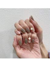 アンダーバーホワイトプラス 南海難波店(_WHITE+)/フラッシュネイル