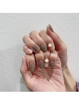 アンダーバーホワイトプラス 南海難波店(_WHITE+)/フラッシュネイル