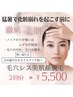 【レディース脱毛】化粧崩れを起こす前に 毛穴レス美肌顔脱毛 2回分¥5500