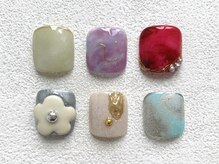 エクラ(e'clat)/フットネイル　親指デザイン