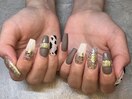 スカルプ×ジェルデザイン