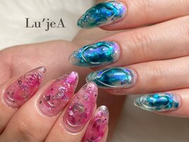 クリア×ニュアンスネイル