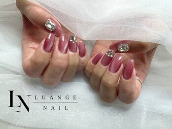 ルアンジュネイル(Luange nail)の写真/完全個室プライベートサロン♪シンプル~ワンホン系までサンプル豊富にご用意★お得な定額コースは3種類！