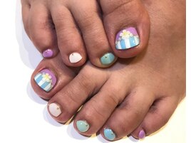 ～ストライプFootネイル～