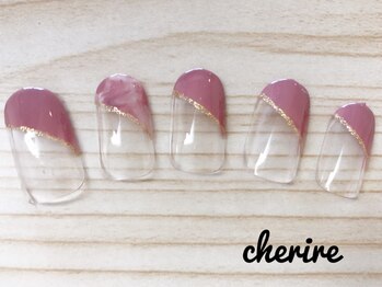 シェリール 北千住(Cherire)/タイダイ斜めフレンチアート☆