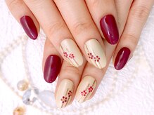 ファストネイル 立川店(FAST NAIL)/和装　上品ベージュアートネイル