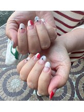 ネイルサロン リスタ(Rista)/まっすぐフレンチ　フレンチ