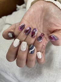 ニュアンスインクうねうねネイル