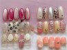 トレンドネイル【シェリールコース】アート4～6本・90分目安￥10000→¥7980