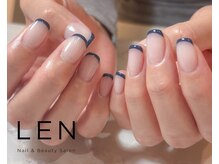 レン(LEN.)/ホワイト×ネイビーフレンチ