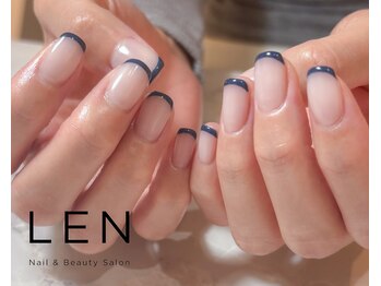 レン(LEN.)/ホワイト×ネイビーフレンチ