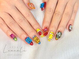 ジェルネイル ビジュー キラキラ