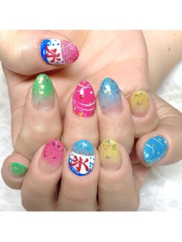 リコ(Relaxation Boutique LICO)/カキ氷ネイル