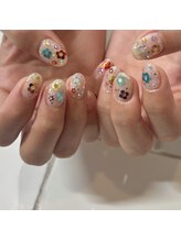 カミナネイル(KAMINA.nail)/flowers holo