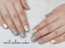 サク(saku)/定額デザイン/グリーン