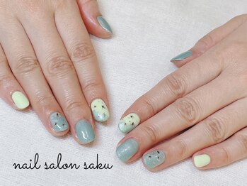 サク(saku)/定額デザイン/グリーン