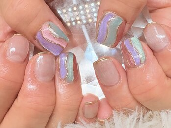 ステンドグラスネイル