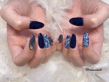 シナモンネイル(cinnamonnail)/ツイードネイル
