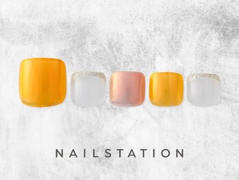 ネイルステーション ルミネ荻窪店(NAIL STATION)/オレンジミラー/パラジェル